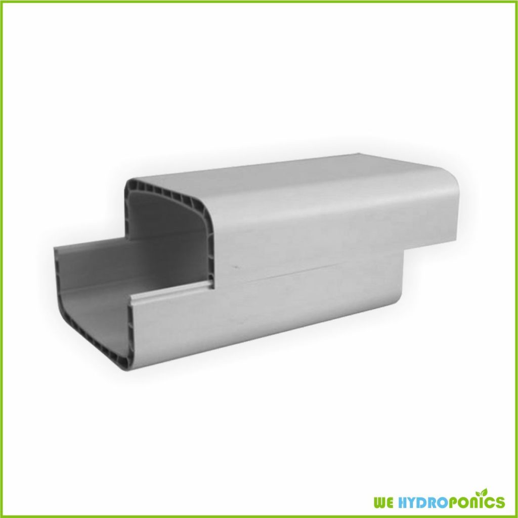 NFT Channels (pipe) 100*80mm 5 ft, 7 Holes (set of 4) WE Hydroponics