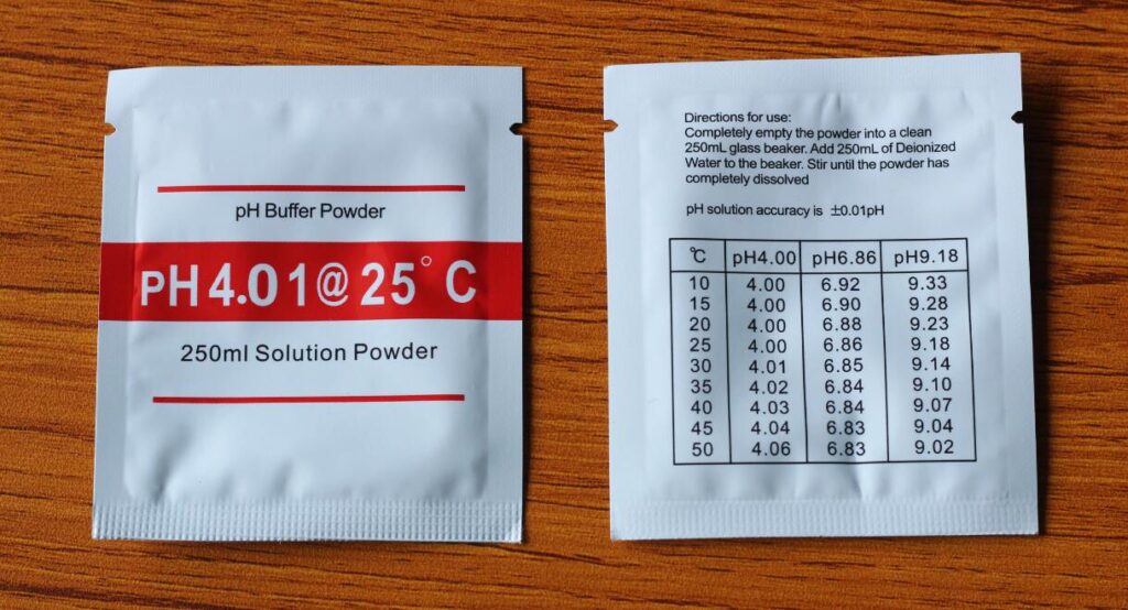 pH Buffer calibration Powder (4.01, 6.86 and 9.18) WE Hydroponics