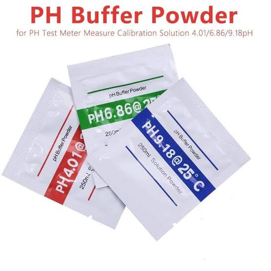 Gwxevce 20 Unids PH Powder Buffer Solution PH para Testómetro Medida Calibración 4.01 6.86 
