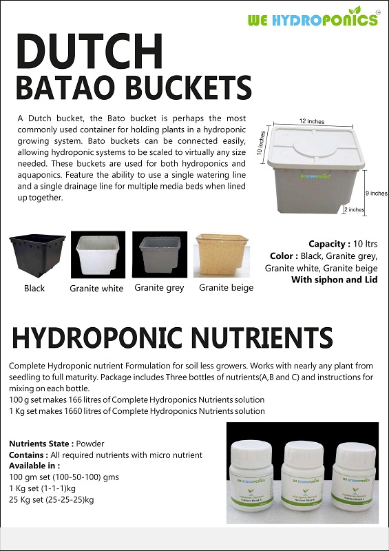 WE Hydroponics Product Catalog WE Hydroponics