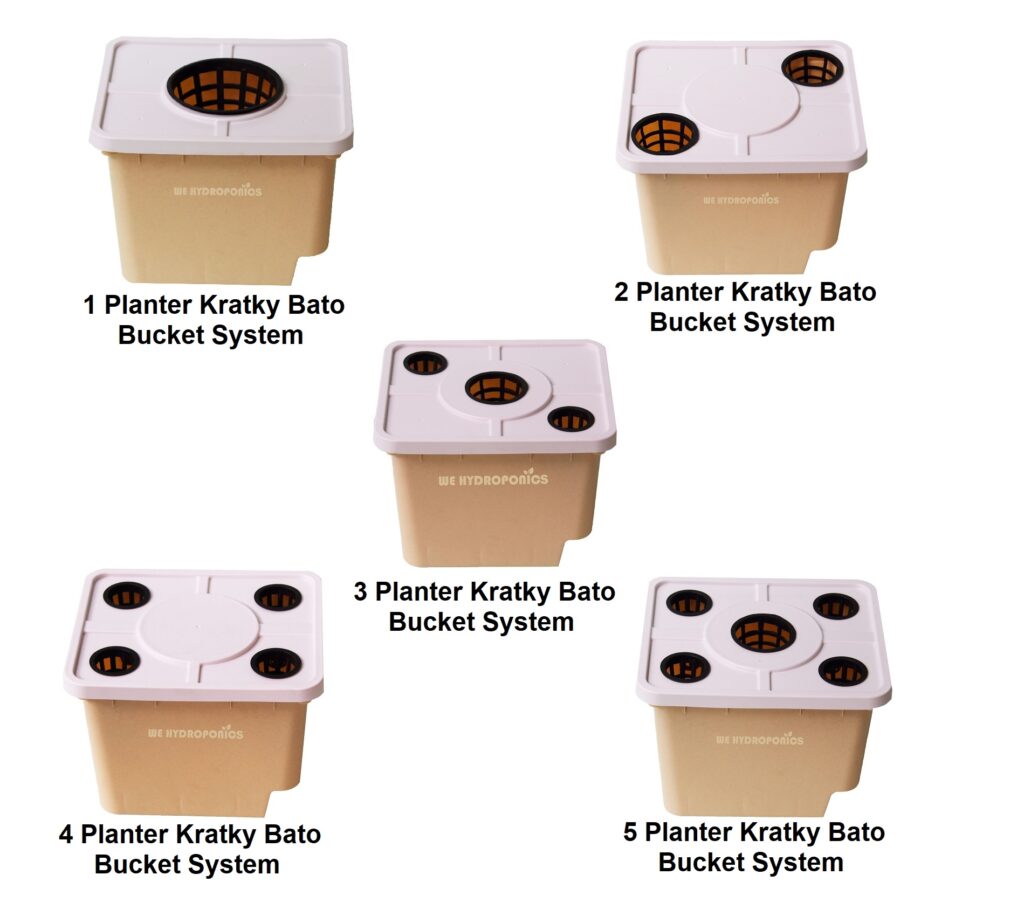 Kratky Bato Bucket System Settle Color Beige WE Hydroponics