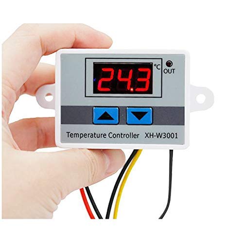 Eujgoov Digital Display Microcomputer Thermostat Temperature Controller  Switch Temperature Sensor Microcomputer Thermostat for Air Conditioning  System