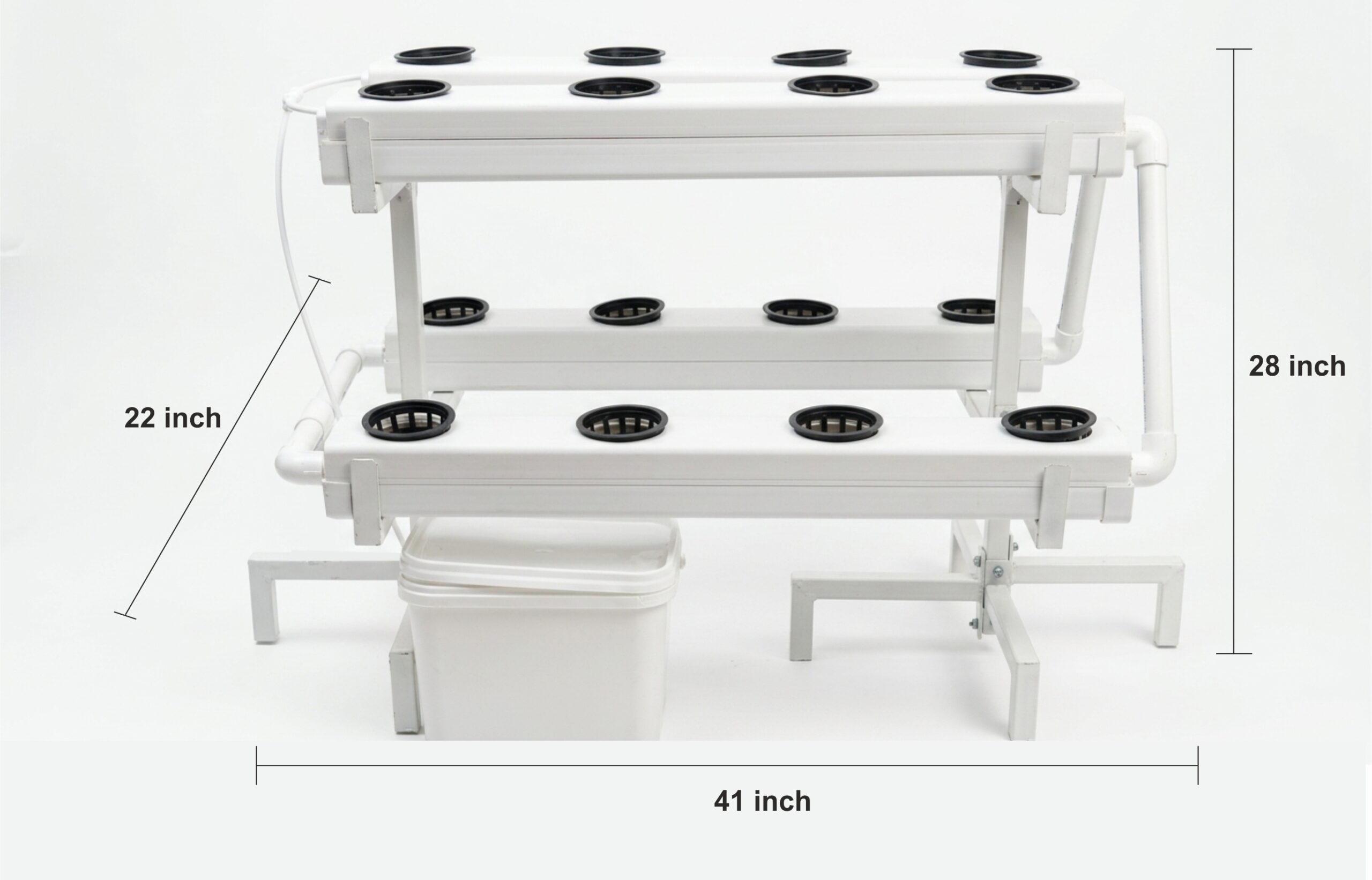 16 planter NFT system dimensions