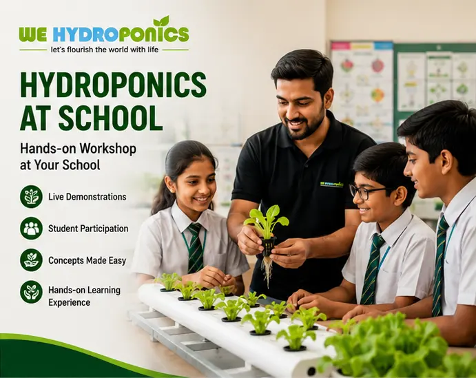 Hydroponics at School CBSE Kaushal Bodh hands-on student workshop